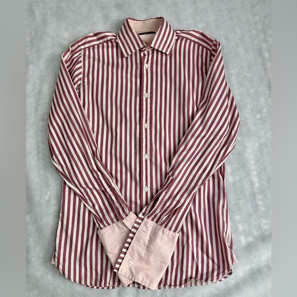 Ted Baker London Other - Ted Baker Archive London Striped Button Up Shirt Mens 15 Collar Long Sleeve